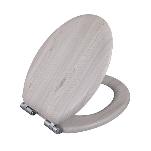The Brief Introdcution about PVC Veneer White Oak Toilet Seat